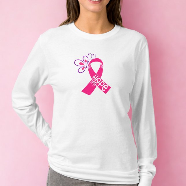 Camiseta Sensibilização do Cancer de Fita Rosa (Criador carregado)