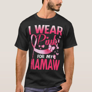 Camiseta Sensibilização do Cancer de Mama Eu Visto Rosa Par
