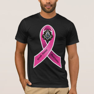 Camiseta Sensibilização do Cancer de Mama Freemason