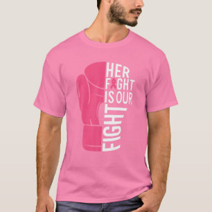 Camiseta Sensibilização Do Cancer De Mama Sua Luta É O N