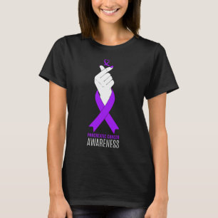 Camiseta Sensibilização do câncer de pâncreas Coração do De