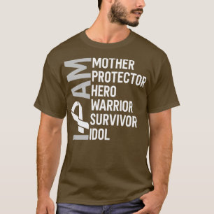 Camiseta Sensibilização do Cancer de pulmão Eu sou o guerre