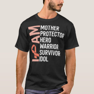 Camiseta Sensibilização do Cancer Endometrial Eu sou o guer