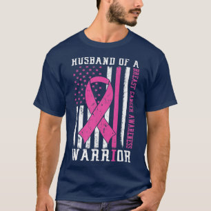 Camiseta Sensibilização Do Cancer Marido De Apoio Ao Guerre