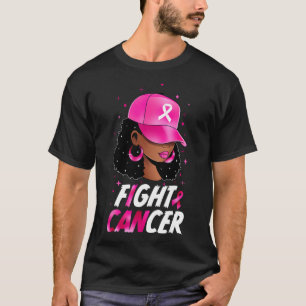Camiseta Sensibilização do Cancer para as mulheres negras