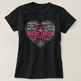 Camiseta Sensibilização do Cancer para combater a esperança