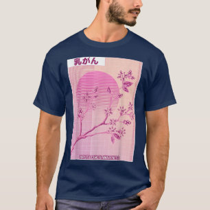 Camiseta Sensibilização do Cancer Sakura Cherry Blossom Ros
