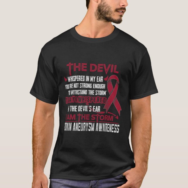 Camiseta Sensibilização do Cérebro Eu sou o Diabo das Tempe (Frente)