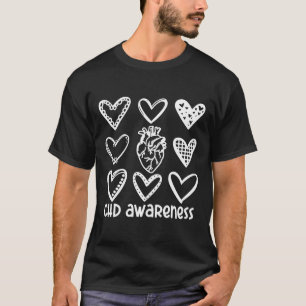 Camiseta Sensibilização do Chd para a Doença Cardíaca do Gu
