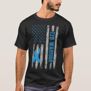 Camiseta Sensibilização do Guerreiro Americano Bandeira Dia