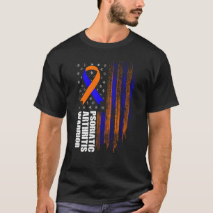 Camiseta Sensibilização Do Guerreiro Da Artrite Psoriática 