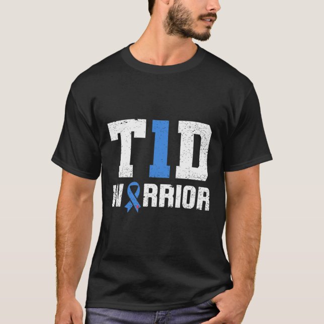 Camiseta Sensibilização do Guerreiro Diabetes do T1D (Frente)