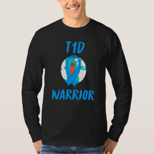 Camiseta Sensibilização do Guerreiro Diabetes Suporte para