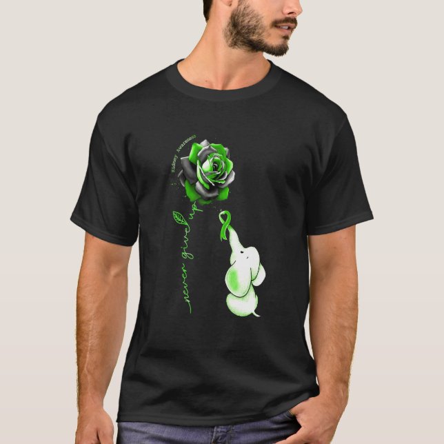 Camiseta Sensibilização Do Homem Para A Doença Renal Dos El (Frente)