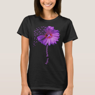 Camiseta Sensibilização do Lúpus Faixa de Girassol