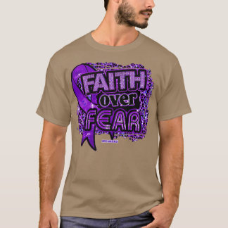 Camiseta Sensibilização do Lupus Fé de Fé sobre o Medo do L