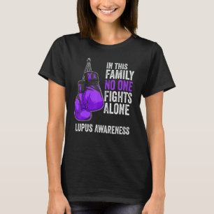 Camiseta Sensibilização do Lupus Mês Luva Fita Roxa