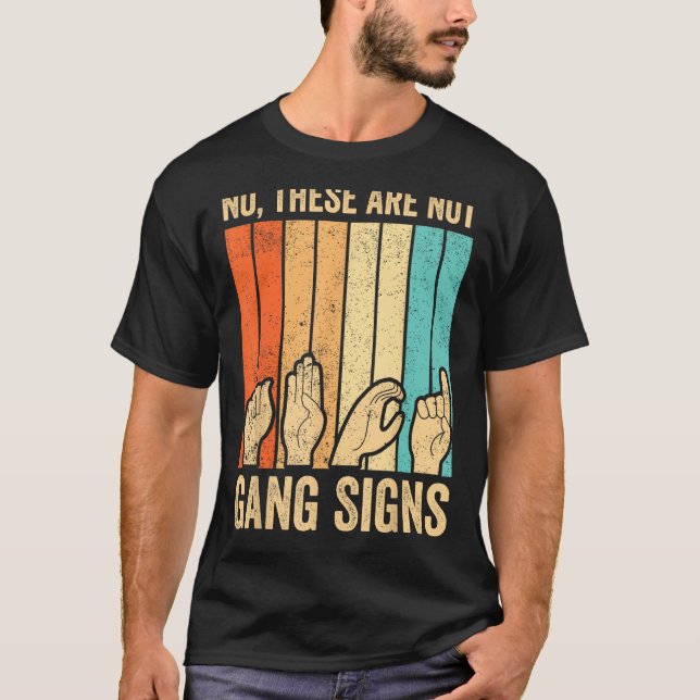 Camiseta Sensibilização do Orgulho Surdo Sinal de ASL Idiom (Frente)