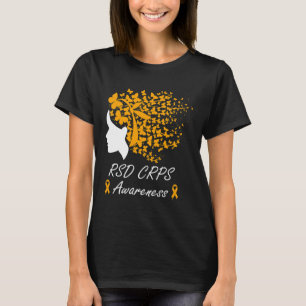 Camiseta Sensibilização Do Rsd Crps - Mulheres Borboletas C