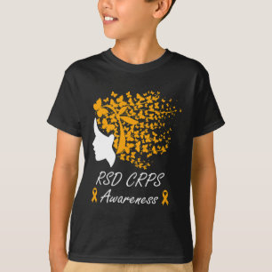 Camiseta Sensibilização Do Rsd Crps - Mulheres Borboletas C