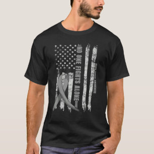 Camiseta Sensibilização Do Tumor Cerebral Glioblastoma Azul