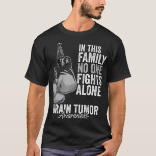 Camiseta Sensibilização do Tumor do Cérebro Mês Aluvas Cinz