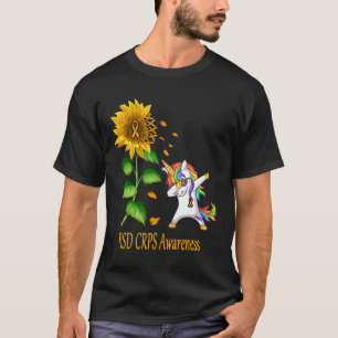 Camiseta Sensibilização Do Unicorn Sunflower Rsd Crps