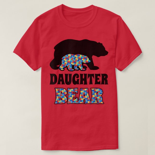 Camiseta Sensibilização do Urso Filha (Frente do Design)