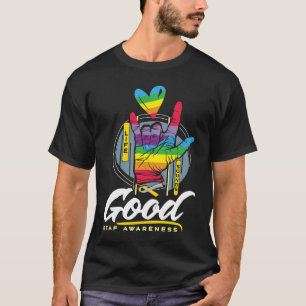 Camiseta Sensibilização dos surdos Conscientes de Boa surde