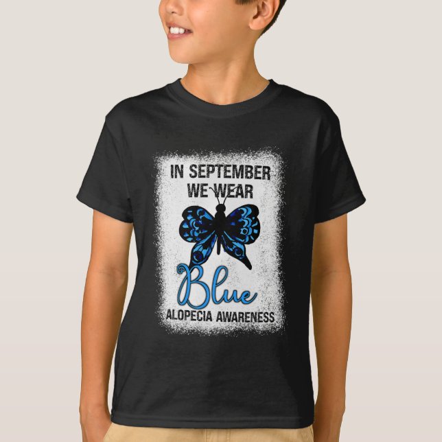Camiseta Sensibilização Em Setembro Vestimos Borboleta Azul (Frente)