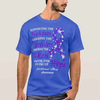 Camiseta Sensibilização Emocional Para O Abuso Que Apoia Os