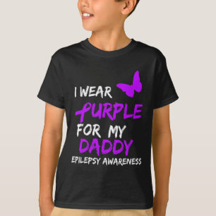 Camiseta Sensibilização Epilepsia Eu Visto Roxo Para Minha 