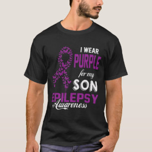 Camiseta Sensibilização Epilepsia Eu Visto Roxo Para Minha