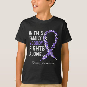 Camiseta Sensibilização Epilepsia Nesta Família Ninguém Lut