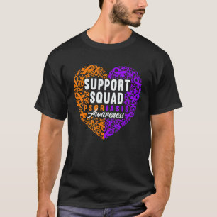 Camiseta Sensibilização Eu Apoio Esquadrão I Condição Cutân