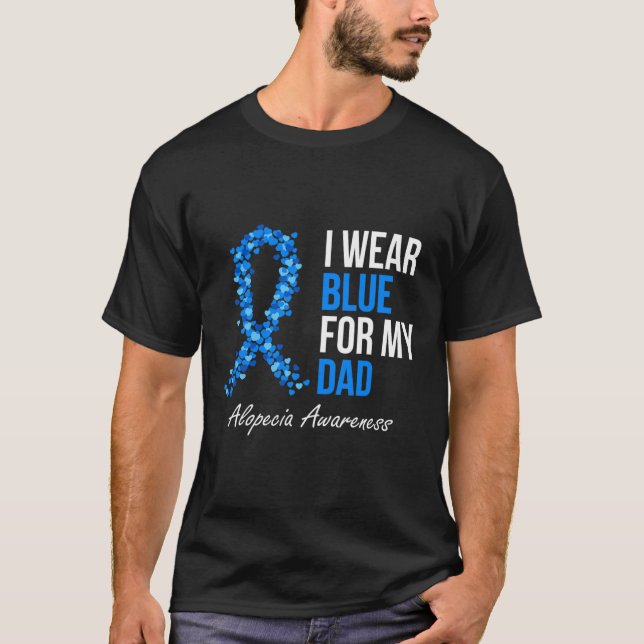 Camiseta Sensibilização Eu Visto Azul Para Minha Costela Az (Frente)