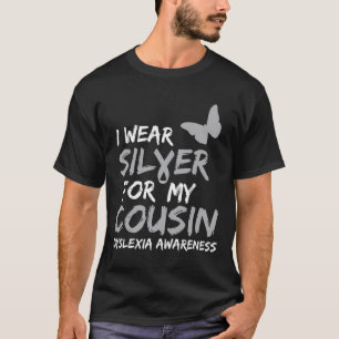 Camiseta Sensibilização Eu Visto Prata Para Os Meus Present