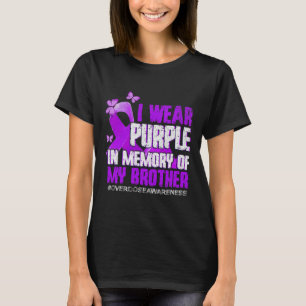 Camiseta Sensibilização Excessiva Memória Roxa Do Meu Irmão