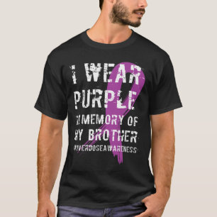 Camiseta Sensibilização Excessiva Memória Roxa Do Meu Irmão