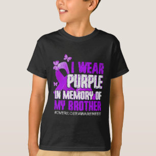 Camiseta Sensibilização Excessiva Memória Roxa Do Meu Irmão