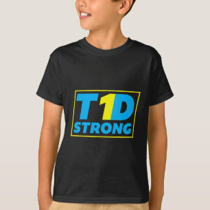 Camiseta Sensibilização Forte para a Diabetes Tipo 1