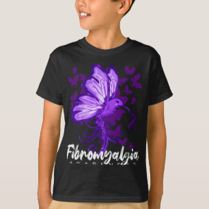 Camiseta Sensibilização Hummingbird Segurando Fita Roxa