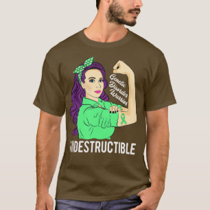 Camiseta Sensibilização Indestrutível do Guerreiro da Pertu