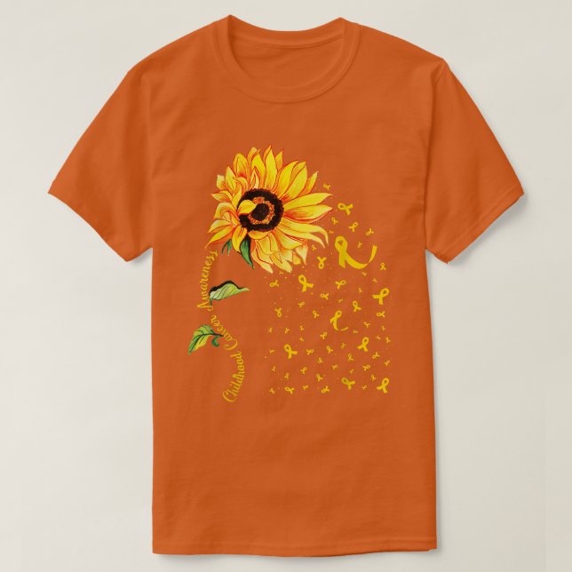 Camiseta Sensibilização infantil para o Cancer (Frente do Design)