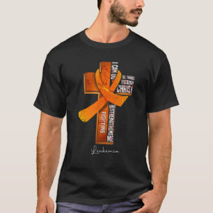 Camiseta Sensibilização Laranja Fita Cristã Cruz