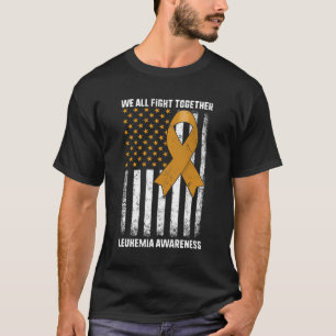 Camiseta Sensibilização Laranja Fita Usa Bandeira Guerreira