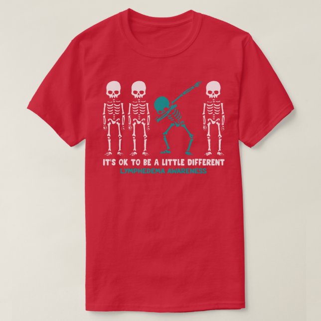 Camiseta Sensibilização Linfedema Está Tudo Bem Ser Um Pouc (Frente do Design)