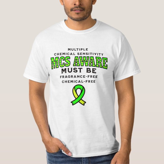 Camiseta Sensibilização MCS de Sensibilidade Química Múltip (Frente)