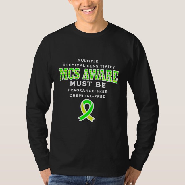 Camiseta Sensibilização MCS de Sensibilidade Química Múltip (Frente)