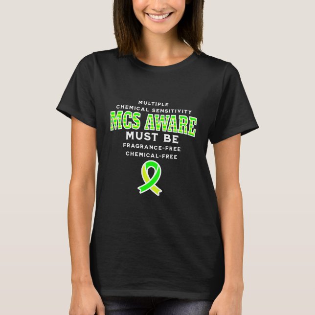 Camiseta Sensibilização MCS de Sensibilidade Química Múltip (Frente)